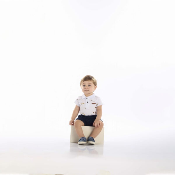 Conjunto Bebê Menino - Branco - 52170-3