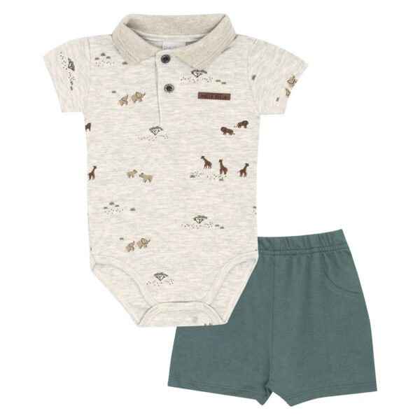 Conjunto Bebê Menino - Mescla - 52170-60