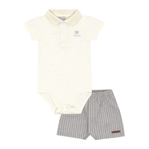 Conjunto Bebê Menino - Bege - 52171-1271