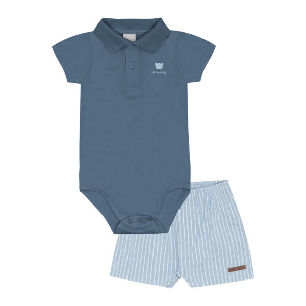 Conjunto Bebê Menino - Azul - 52171-1316