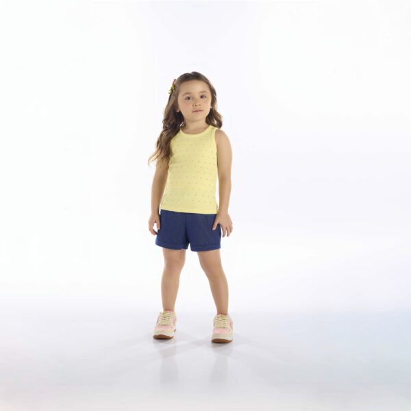Blusa Primeiros Passos Menina - Amarelo - 52201-4