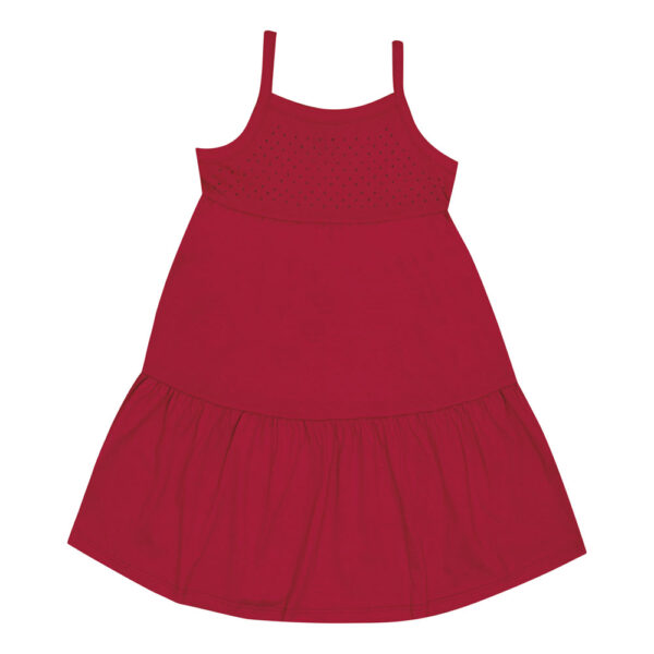 Vestido Primeiros Passos Menina - Vermelho - 52207-65