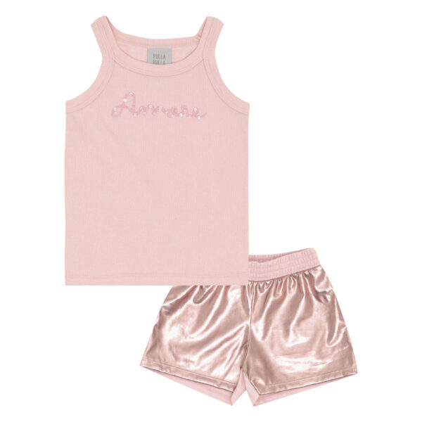 Conjunto Primeiros Passos Menina - Rosa - 52215-11