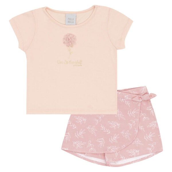 Conjunto Primeiros Passos Menina - Rosa - 52219-1298