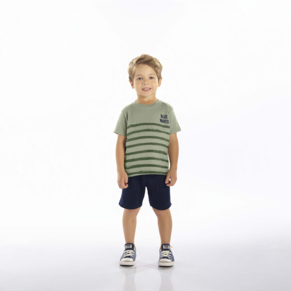 Camiseta Primeiros Passos Menino - Verde - 52255-1219