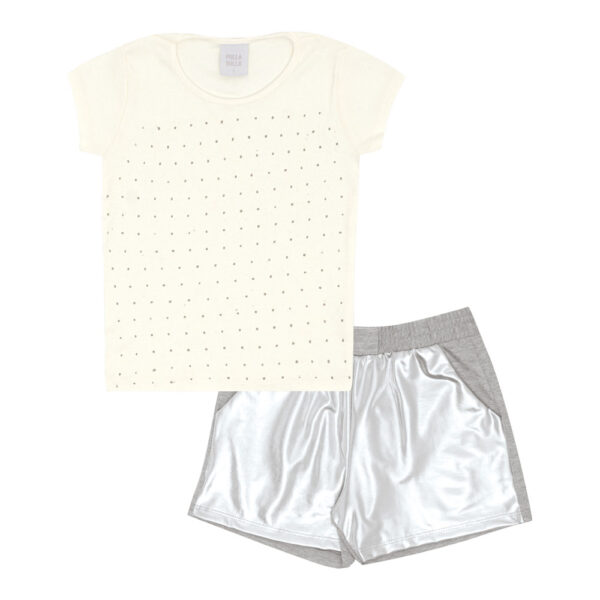 Conjunto Infantil Menina - Bege - 52325-1271