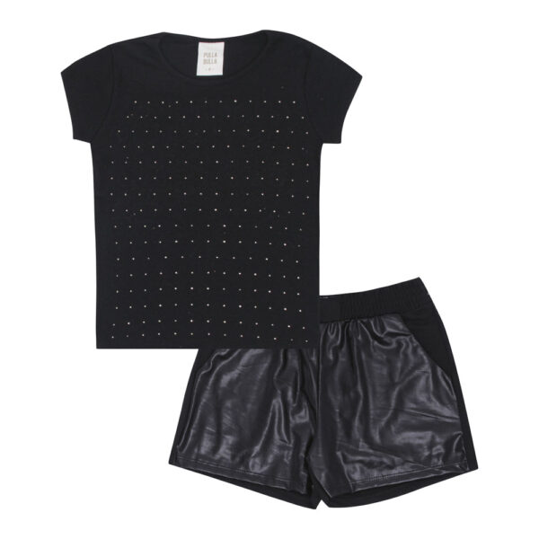 Conjunto Infantil Menina - Preto - 52325-51
