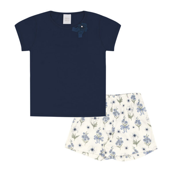 Conjunto Infantil Menina - Marinho - 52327-58