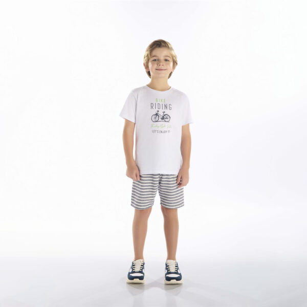Camiseta Infantil Menino - Branco - 52354-3