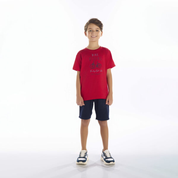 Camiseta Infantil Menino - Vermelho - 52354-65
