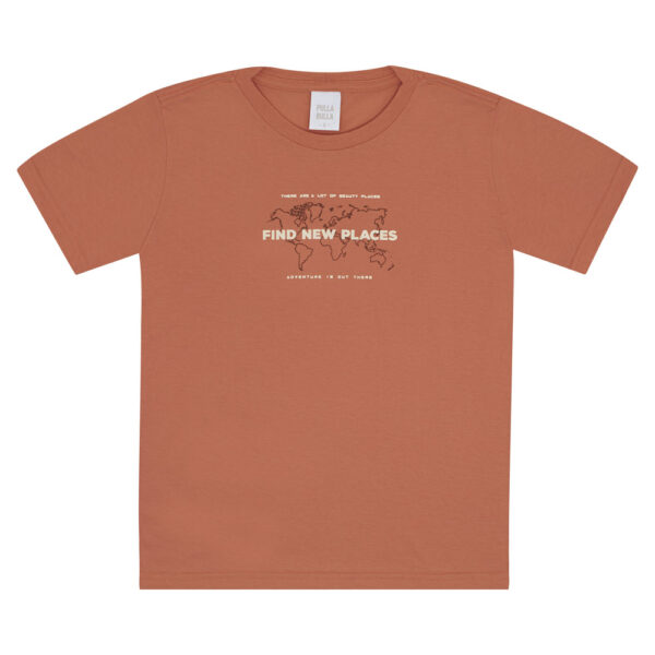 Camiseta Infantil Menino - Laranja - 52355-1086