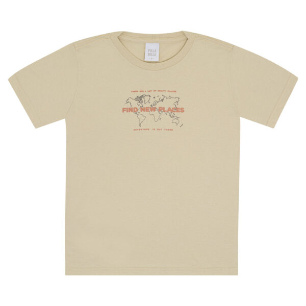 Camiseta Infantil Menino - Bege - 52355-1225