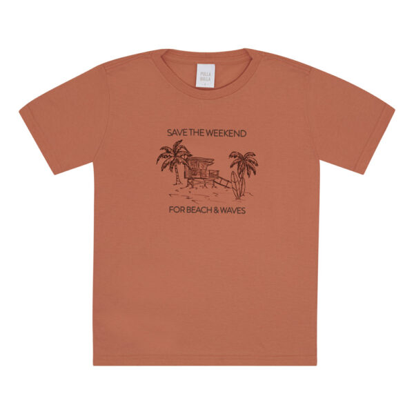 Camiseta Infantil Menino - Laranja - 52359-1086