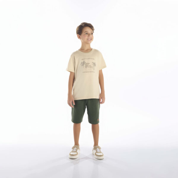 Camiseta Infantil Menino - Bege - 52359-1225