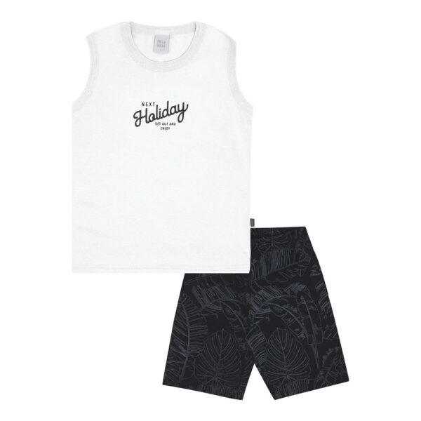 Conjunto Infantil Menino - Branco - 52368-3