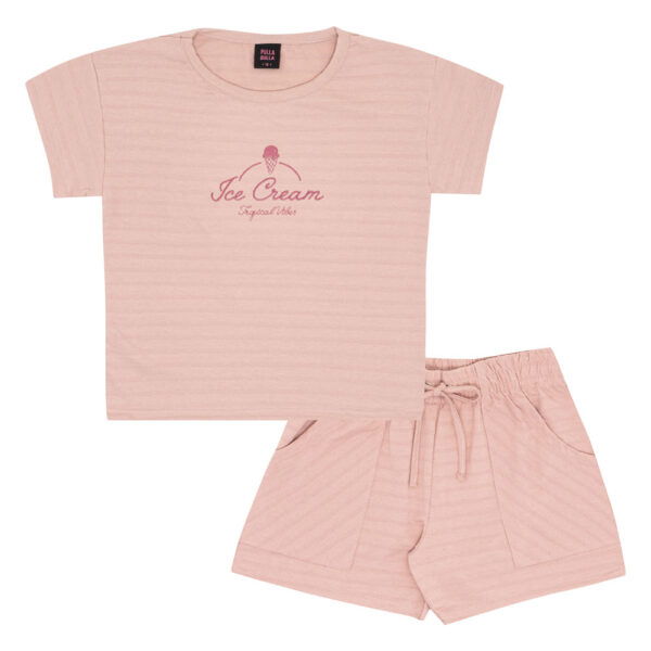 Conjunto Juvenil Menina - Rosa - 52417-1299