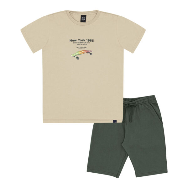 Conjunto Juvenil Menino - Bege - 52468-1225