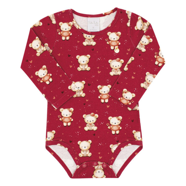 Body Bebe Menina - Vermelho - 52607-1161