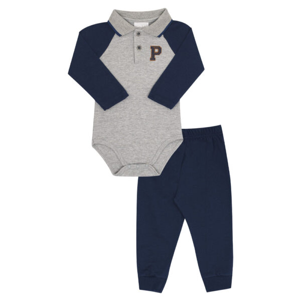 Conjunto Bebe Menino - Cinza - 52668-567