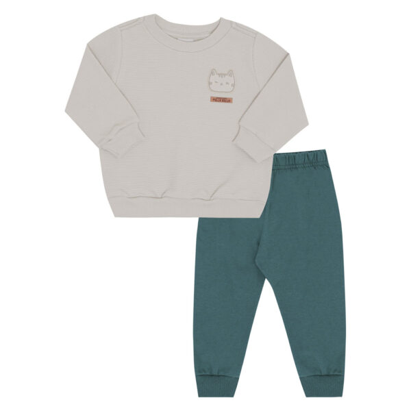 Conjunto Bebe Menino - Cinza - 52672-354