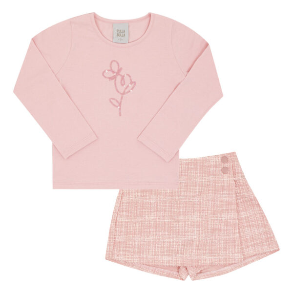 Conjunto Primeiros Passos Menina - Rosa - 52723-11