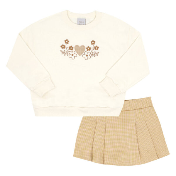 Conjunto Primeiros Passos Menina - Bege - 52728-1271