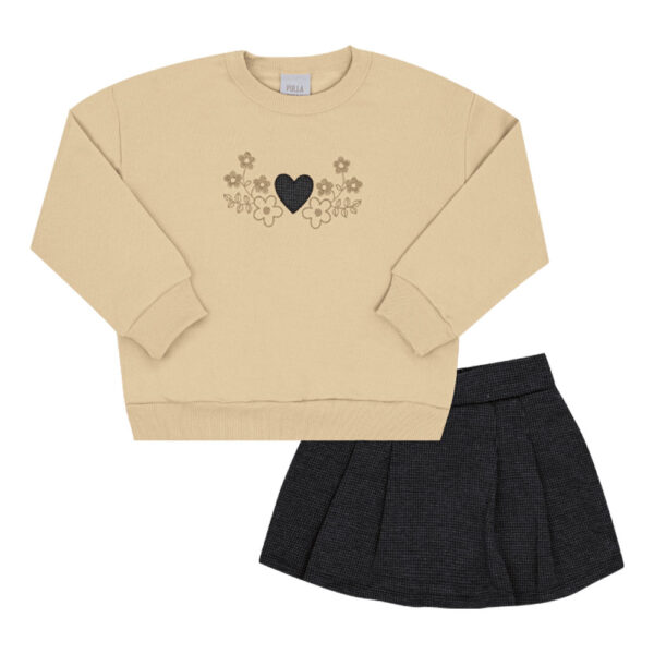 Conjunto Primeiros Passos Menina - Bege - 52728-1288