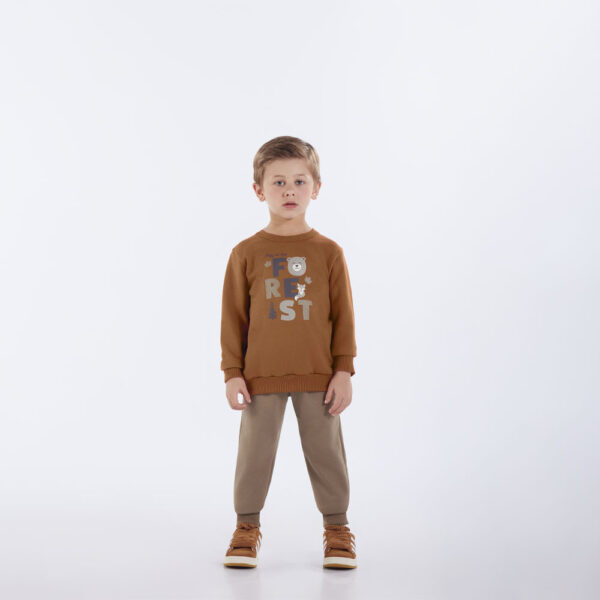 Conjunto Primeiros Passos Menino - Marrom - 52773-600