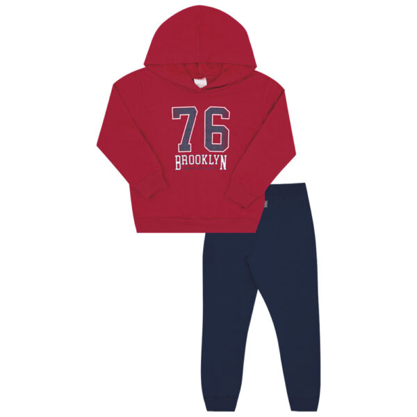 Conjunto Primeiros Passos Menino - Vermelho - 52779-65