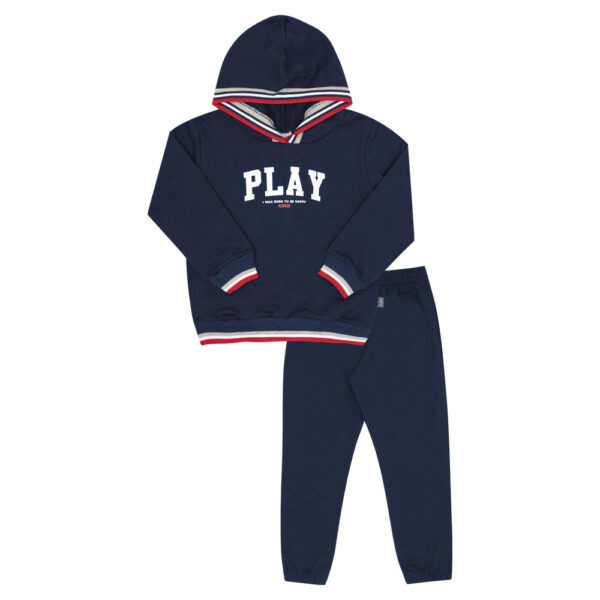 Conjunto Primeiros Passos Menino - Marinho - 52781-58