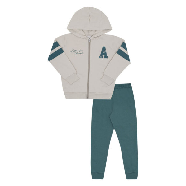 Conjunto Primeiros Passos Menino - Cinza - 52784-354