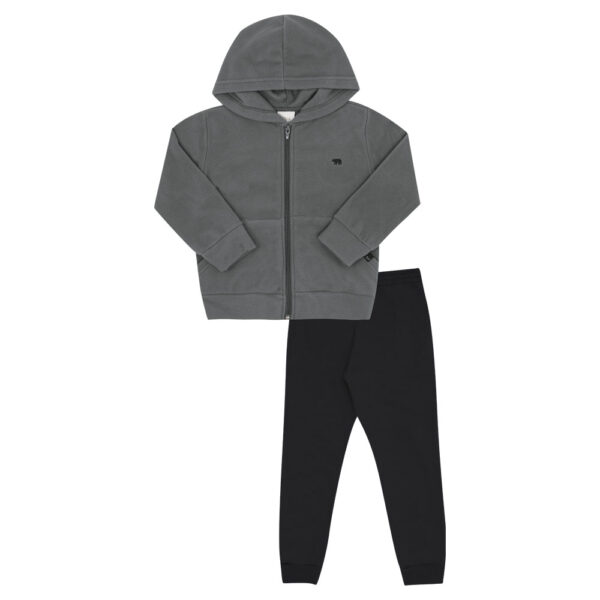 Conjunto Primeiros Passos Menino - Cinza - 52786-1280