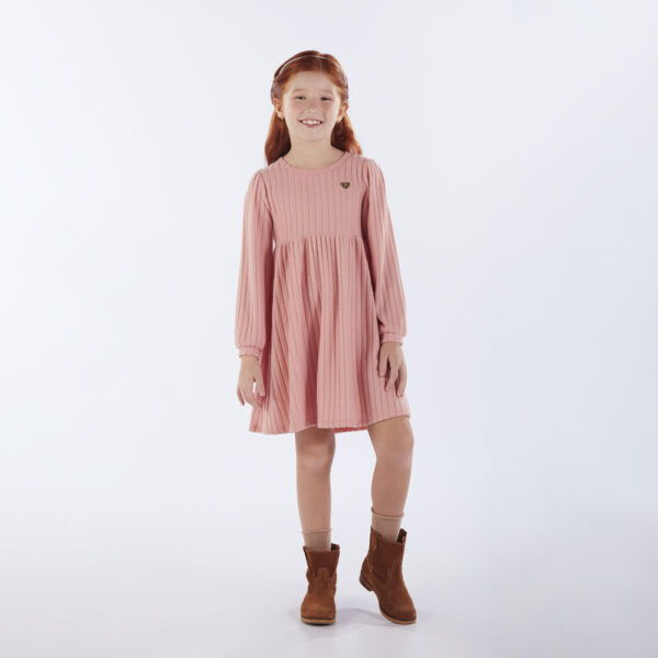 Vestido Infantil Menina - Rosa - 52825-1299