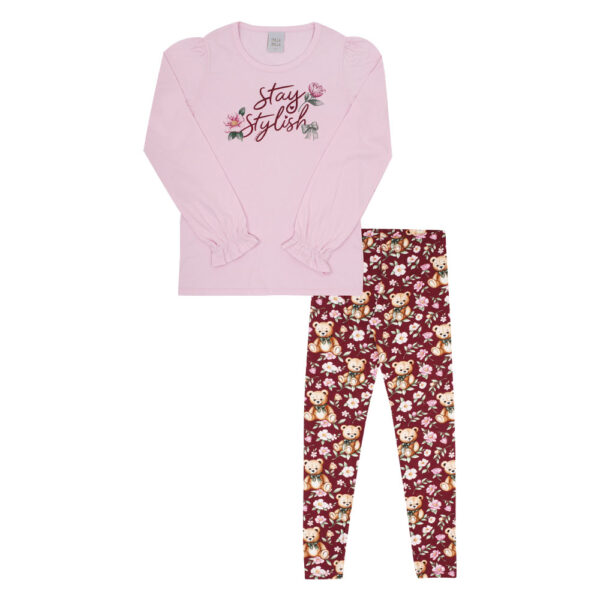 Conjunto Infantil Menina - Rosa - 52830-1