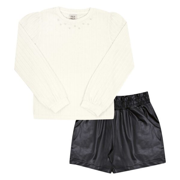 Conjunto Infantil Menina - Bege - 52831-1271