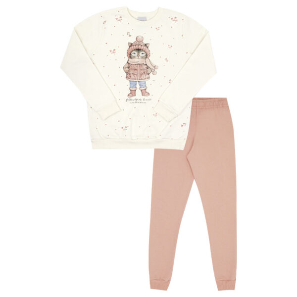 Conjunto Infantil Menina - Bege - 52837-1271