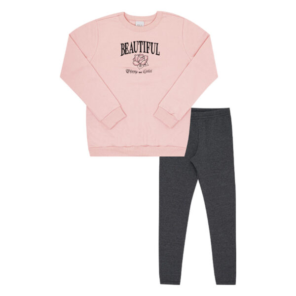 Conjunto Infantil Menina - Rosa - 52838-11