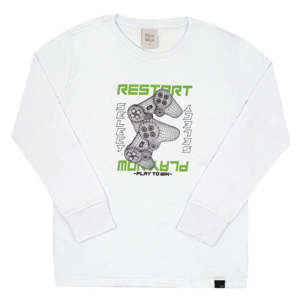 Camiseta Infantil Menino - Branco - 52856-3