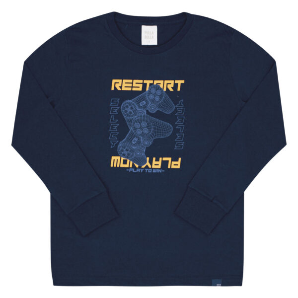 Camiseta Infantil Menino - Marinho - 52856-58