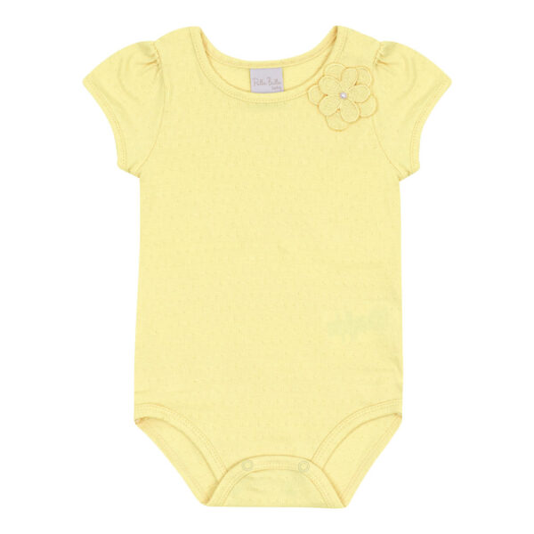 Body Amarelo Bebê Pulla Bulla Menina - 53203-4
