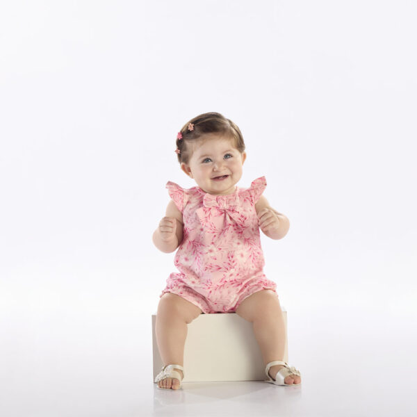 Macacao Rosa Bebê Pulla Bulla Menina - 53207-1123