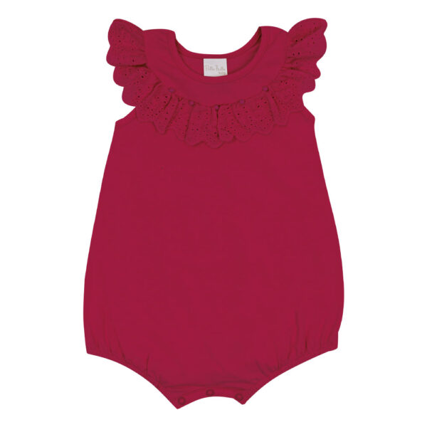 Macacao Vermelho Bebê Pulla Bulla Menina - 53208-65