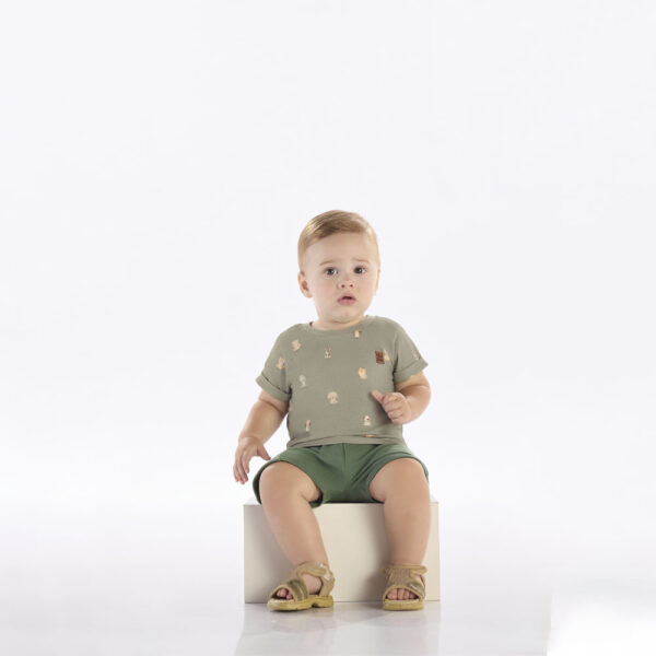 Conjunto Verde Bebê Pulla Bulla Menino - 53268-1347