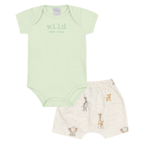 Conjunto Verde Bebê Pulla Bulla Menino - 53269-1262