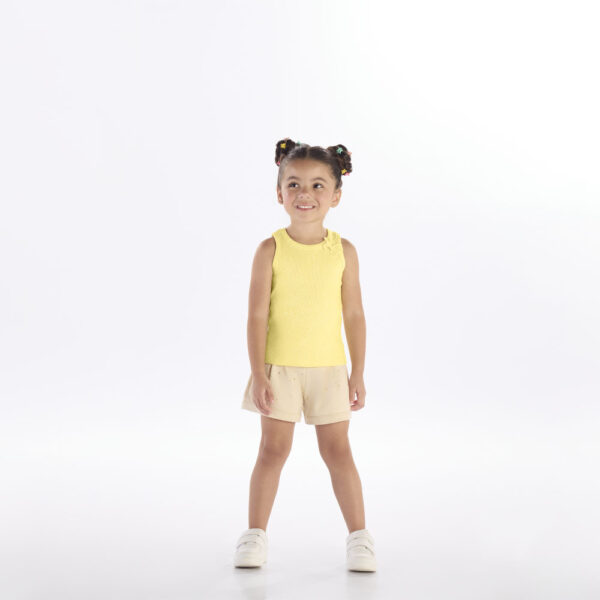 Blusa Amarelo Primeiros Passos Pulla Bulla Menina - 53301-1354
