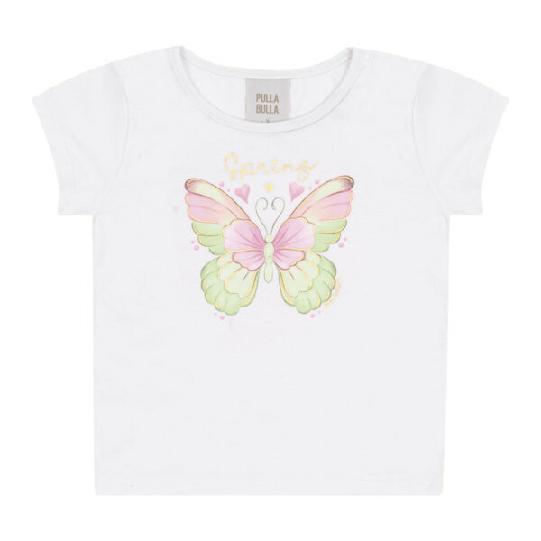 Blusa Branco Primeiros Passos Pulla Bulla Menina - 53304-3