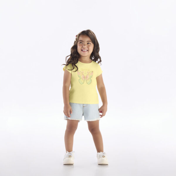 Blusa Amarelo Primeiros Passos Pulla Bulla Menina - 53304-4