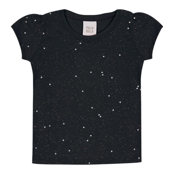 Blusa Preto Primeiros Passos Pulla Bulla Menina - 53305-1357