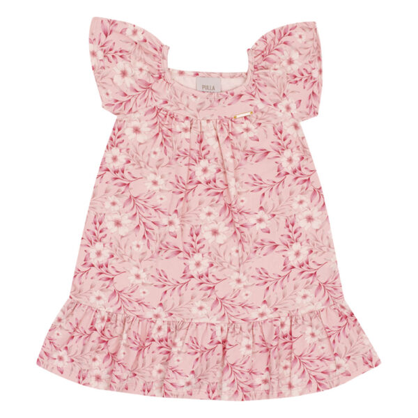 Vestido Rosa Primeiros Passos Pulla Bulla Menina - 53315-1123