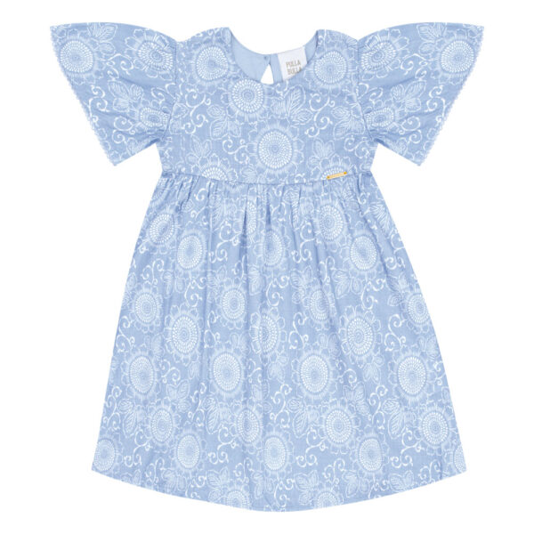 Vestido Azul Primeiros Passos Pulla Bulla Menina - 53316-1313